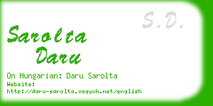 sarolta daru business card